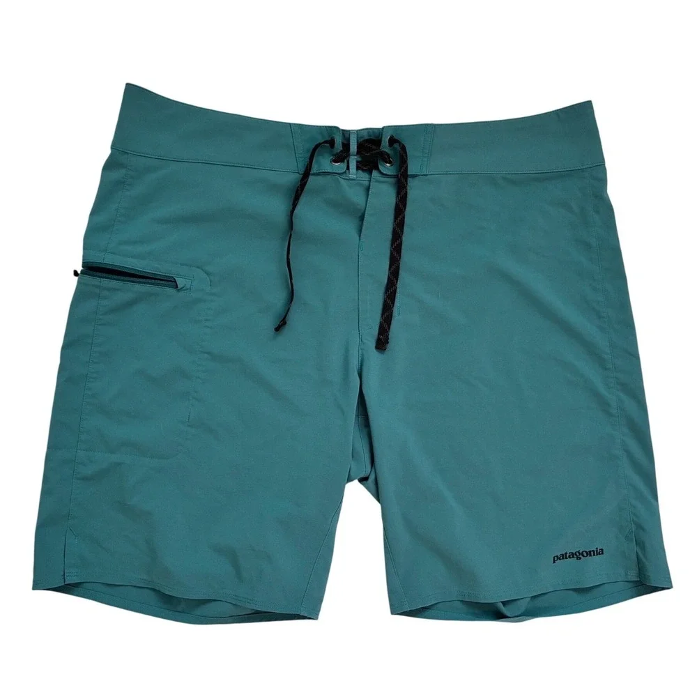 Patagonia Stretch Planing Board Shorts Mens 36 Tidal Teal Blue Green 86612 SP19